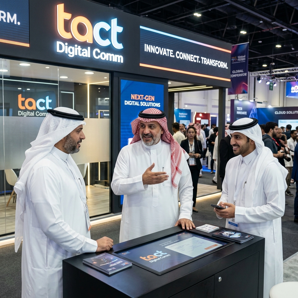 قيادات وشركاء TACT في أحد المعارض